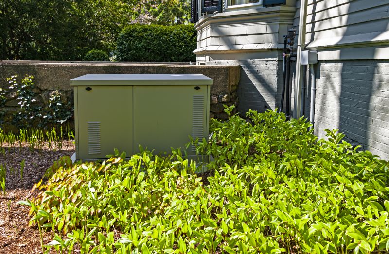 Generator Installed Near a Residential Home
