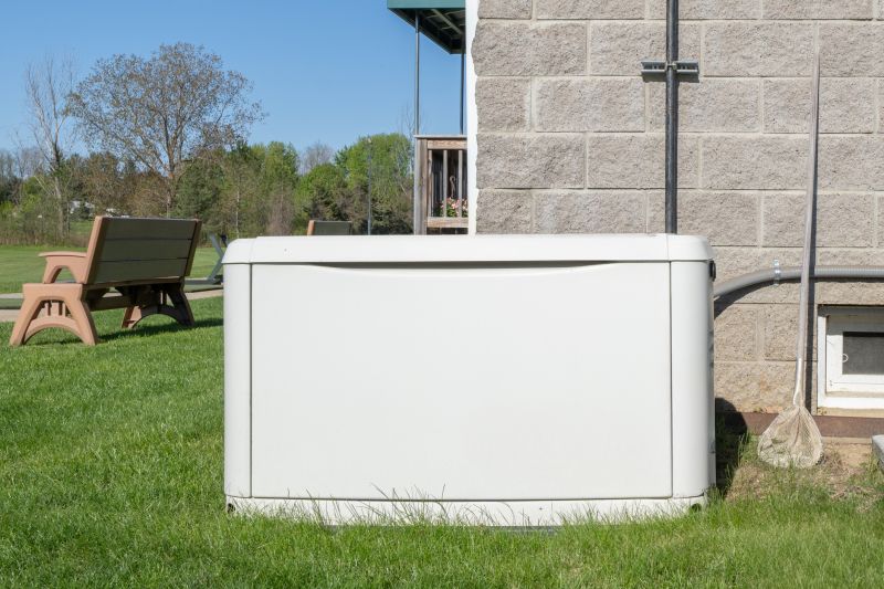 Generator Enclosure in a Backyard