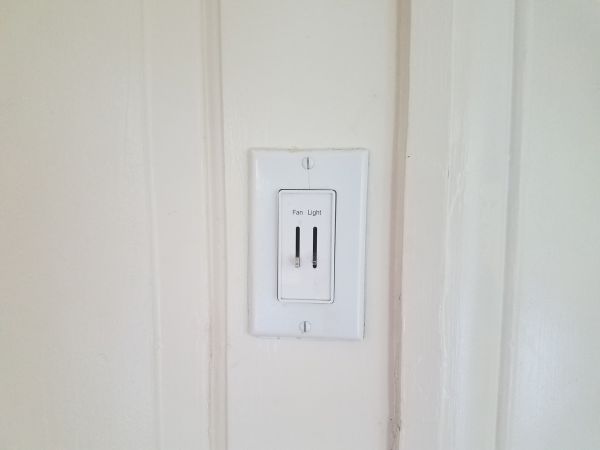 Fan Light Switch Installation